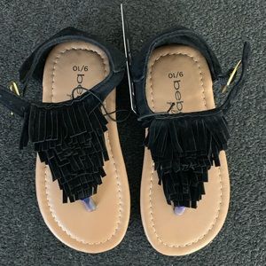 Girls Bebe Fringe Sandal